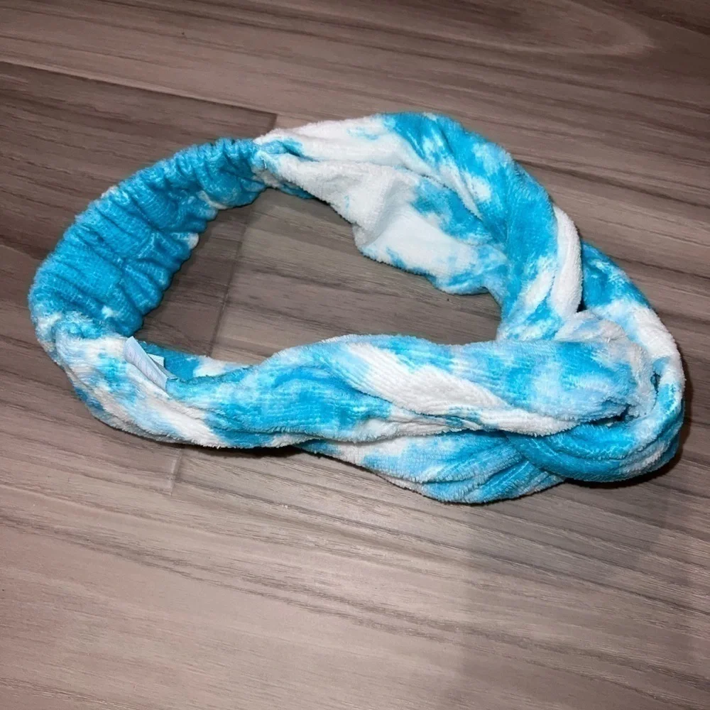 PINK Tie Dye Towel Headband